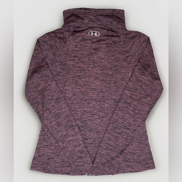 WOMENS' UNDER ARMOUR HEATGEAR LOOSE FULL ZIP JACKET Size S Pink Heathered - Picture 2 of 6